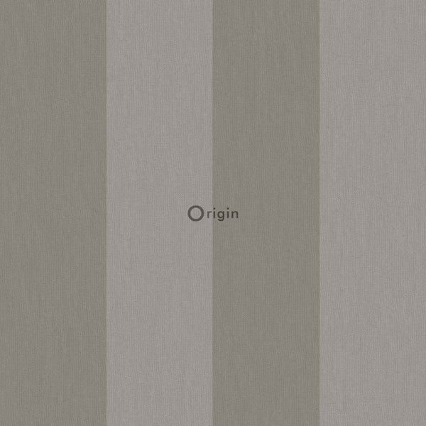 Origin Wallcoverings Tapete Streifen Taupe Grau - 53 cm x 10.05 m - 347013
