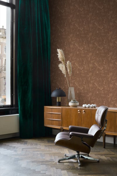 Origin Wallcoverings Tapete Bananenblätter Terrakottabraun - 50 x 900 cm - 348057
