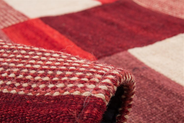 Kurzflor Teppich Habiba Rot / Multi Modern 160 x 230 cm