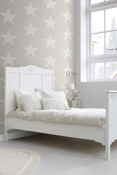 Origin Wallcoverings Tapete Sterne Grau - 53 cm x 10.05 m - 346826