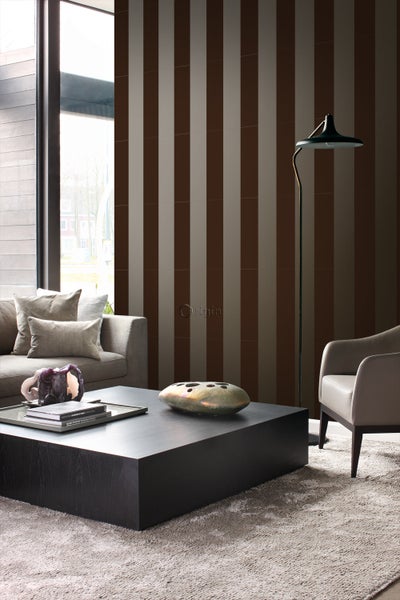 Origin Wallcoverings Tapete Streifen Braun und Bronze - 53 cm x 10.05 m - 345729
