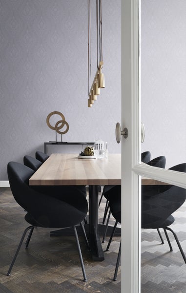 Origin Wallcoverings Tapete Ornamente Lila und Grau - 53 cm x 10.05 m - 346631