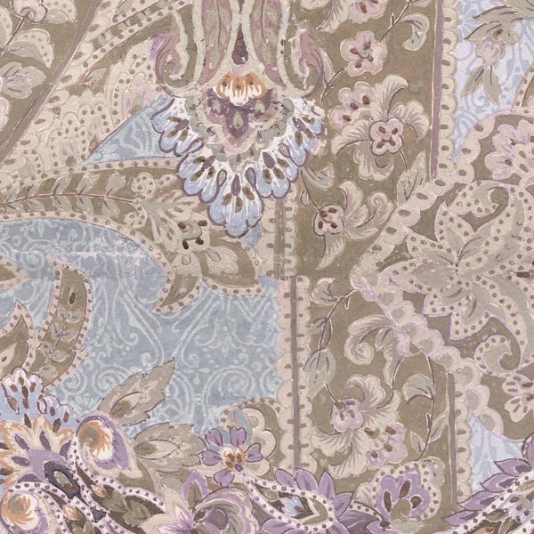 Detailansicht eines floralen Tapetenmusters