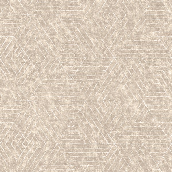 Sanders und Sanders Tapete grafische Linien Sandbeige - 53 cm x 10 m - 640511