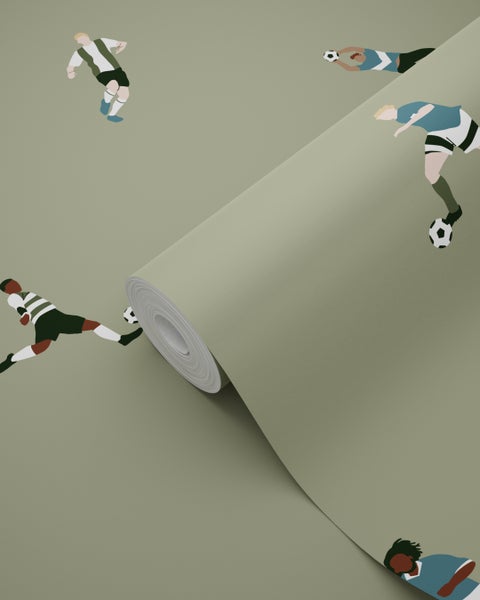 Tapete mit Einhorn im Wald