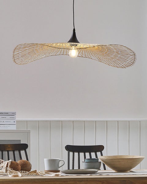 Pendelleuchte aus Bambus