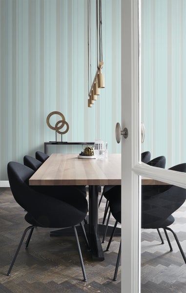 Origin Wallcoverings Tapete Streifen Meeresgrün - 53 cm x 10.05 m - 346228