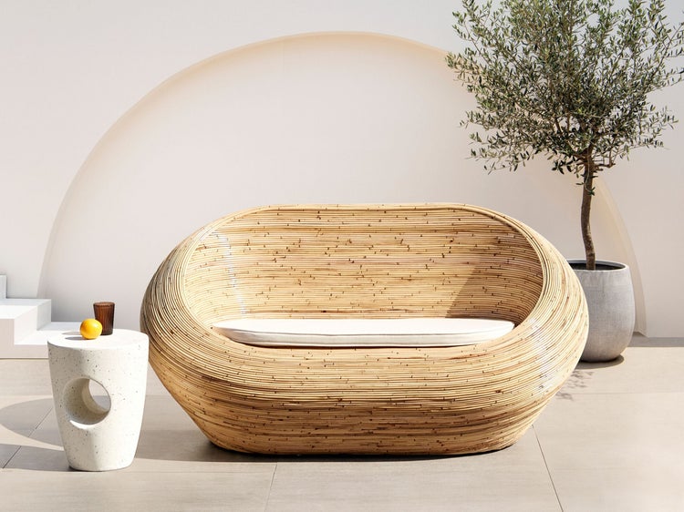 Rechteckige Badematte aus Textil mit Noppenstruktur