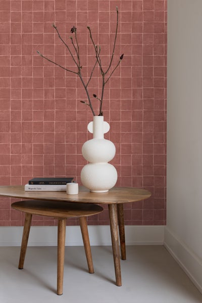 Origin Wallcoverings Tapete Fliesenmuster Terrakotta - 50 x 900 cm - 348047