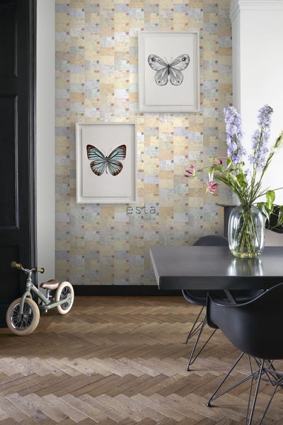 ESTAhome XXL-Vliestapete Postkarten Mehrfarbig - 50 x 900 cm - 158105