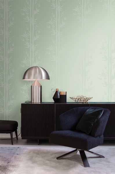 Origin Wallcoverings Tapete Bambusmuster Olivgrün - 53 cm x 10.05 m - 345752