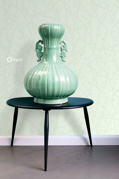 Origin Wallcoverings Tapete Blüte Mintgrün - 53 cm x 10.05 m - 345735