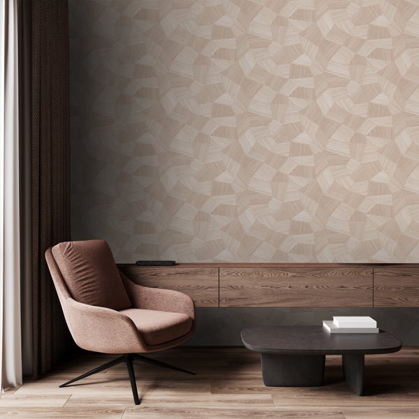 Origin Wallcoverings Tapete 3D-Muster Hellrosa - 53 cm x 10.05 m - 347985