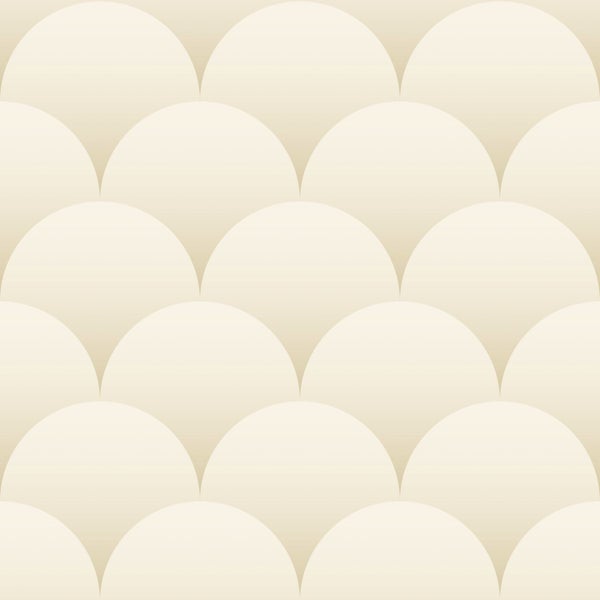 ESTAhome Tapete Art Decó Muster Sandbeige - 50 x 900 cm - 139464