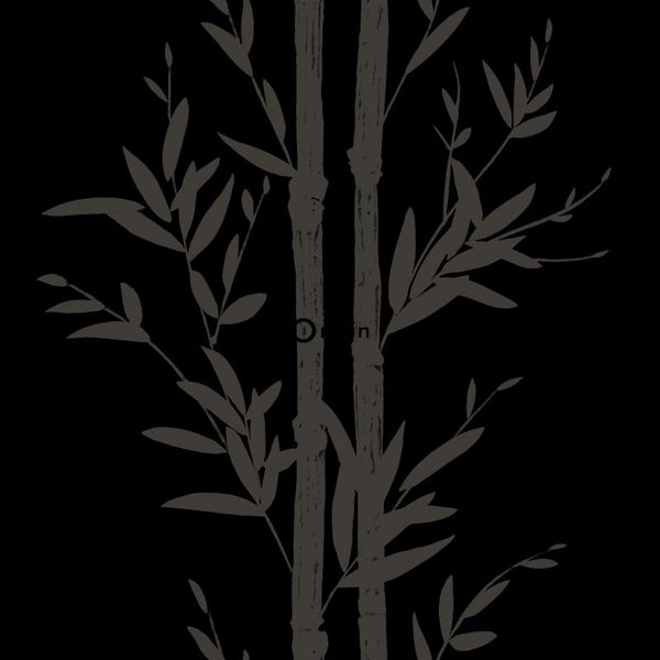 Origin Wallcoverings Tapete Bambusmuster Schwarz und Grau - 53 cm x 10.05 m - 345748