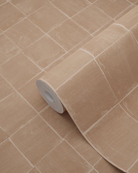 Origin Wallcoverings Tapete Fliesenmuster Terrakotta - 50 x 900 cm - 348048