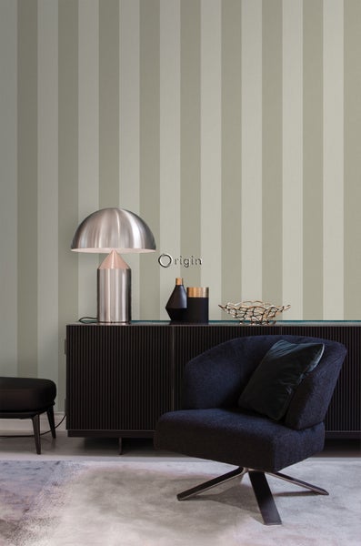 Origin Wallcoverings Tapete Streifen Hellbraun - 53 cm x 10.05 m - 347014