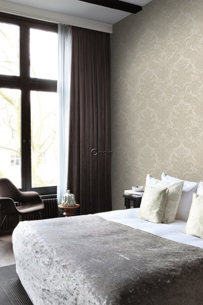 Origin Wallcoverings Tapete Ornamente Beigebraun - 53 cm x 10.05 m - 347038