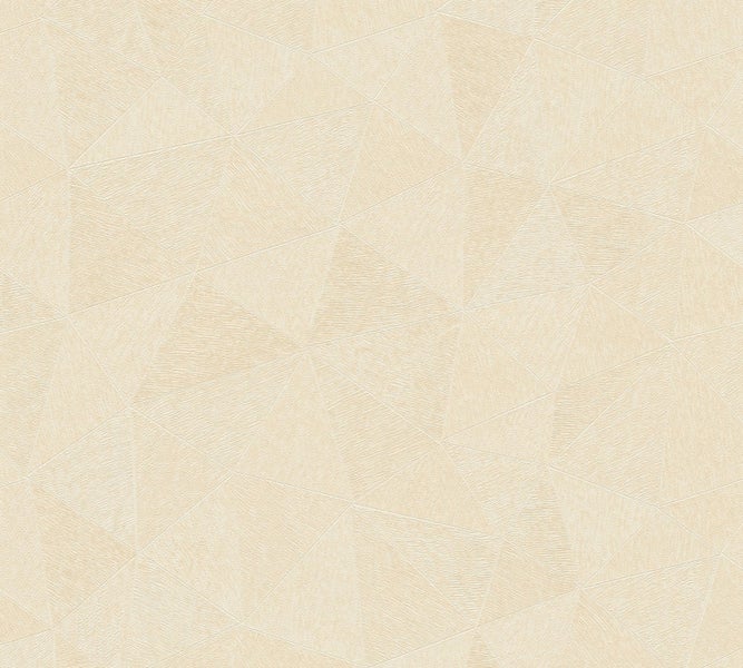 Nahaufnahme einer gemusterten Tapete mit geometrischen Formen