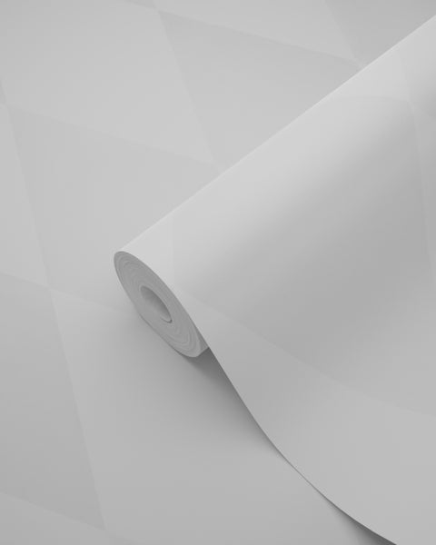 Origin Wallcoverings Tapete Karomuster Weiß und Hellgrau - 53 cm x 10.05 m - 337220