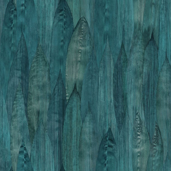 Origin Wallcoverings Tapete Blätter Meeresgrün - 53 cm x 10.05 m - 347368