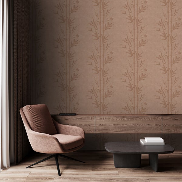 Origin Wallcoverings Tapete Bambusmuster Terrakottarosa - 50 x 900 cm - 347927