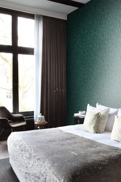Origin Wallcoverings Tapete Federn Smaragdgrün - 53 cm x 10.05 m - 347399