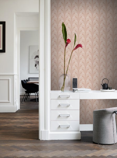 Origin Wallcoverings Tapete Art Decó Muster Terrakottarosa - 50 x 900 cm - 347968