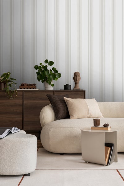 Sanders und Sanders Tapete Streifen Grau - 53 cm x 10 m - 640205