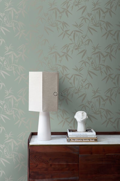 Origin Wallcoverings Tapete Bambusblätter Grün - 0,53 x 10,05 m - 347736