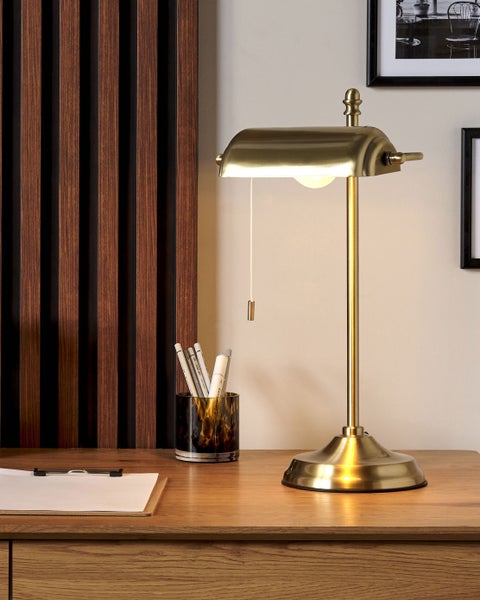 Schreibtischlampe MARAVAL Metall Gold