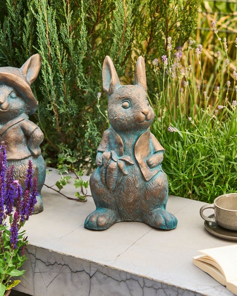 Gartenfigur TONDON Kaninchen Braun