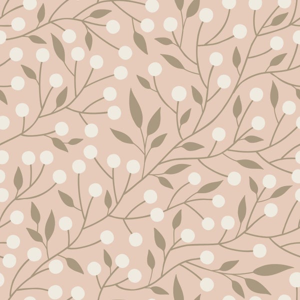 ESTAhome Tapete Blumenmuster Rosa - 50 x 900 cm - 139590