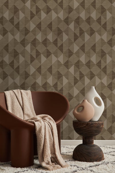 Origin Wallcoverings Tapete 3D Grasmuster Braun - 50 x 900 cm - 347886