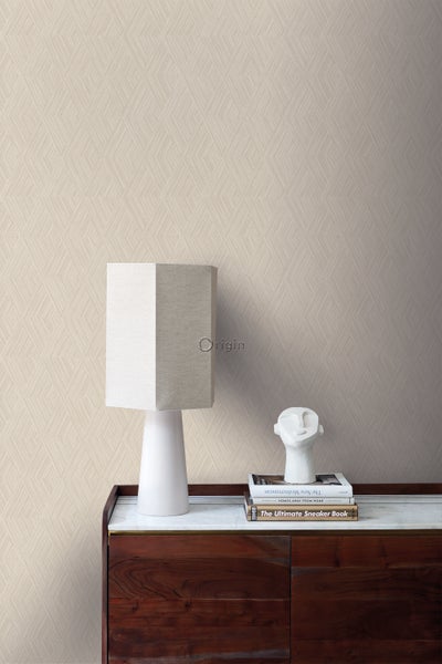 Origin Wallcoverings Tapete 3D-Muster Sandbeige - 53 cm x 10.05 m - 347839