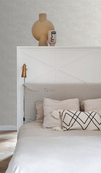 Origin Wallcoverings Tapete Naturstein mit Craquelé-Effekt Weiß - 53 cm x 10.05 m - 347564
