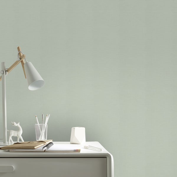 Vliestapeten Uni Basic Gr�n