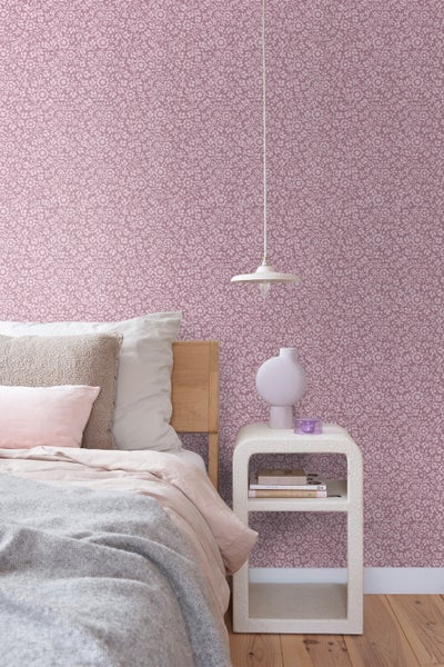 ESTAhome Tapete Blumen Lila - 50 x 900 cm - 131675