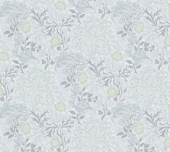 Nahaufnahme einer Tapete mit floralem Muster