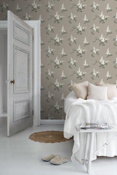 Borastapeter Tapete Blumen Braun - 53 cm x 10.05 m - 660377