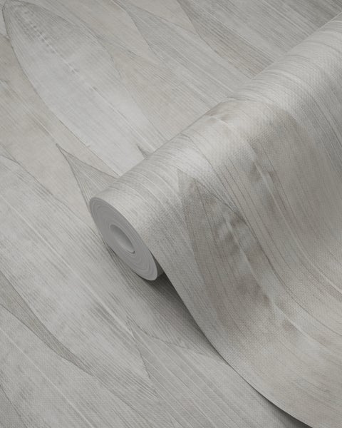 Origin Wallcoverings Tapete Blätter Grau - 53 cm x 10.05 m - 347372