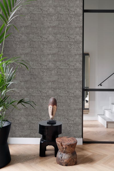 Origin Wallcoverings Tapete Stein-Optik Taupe - 53 cm x 10.05 m - 347582