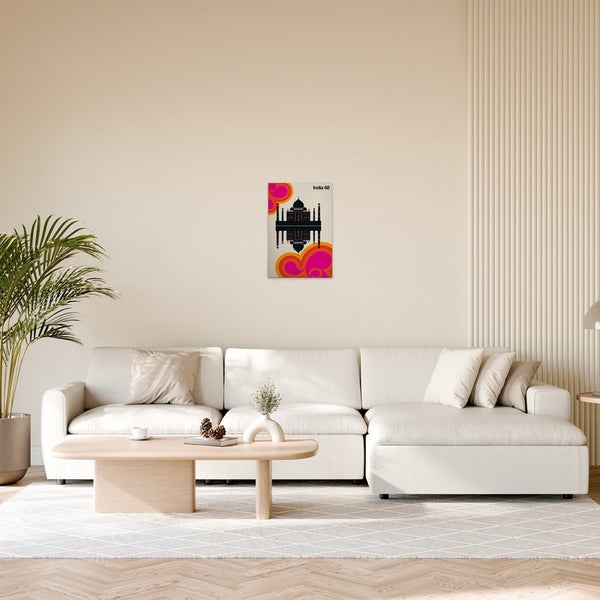 Dekoratives Bild von Indien mit dem Taj Mahal im Wohnzimmer