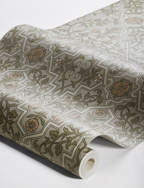 Borastapeter Tapete Blumenmuster Braun - 53 cm x 10.05 m - 660094