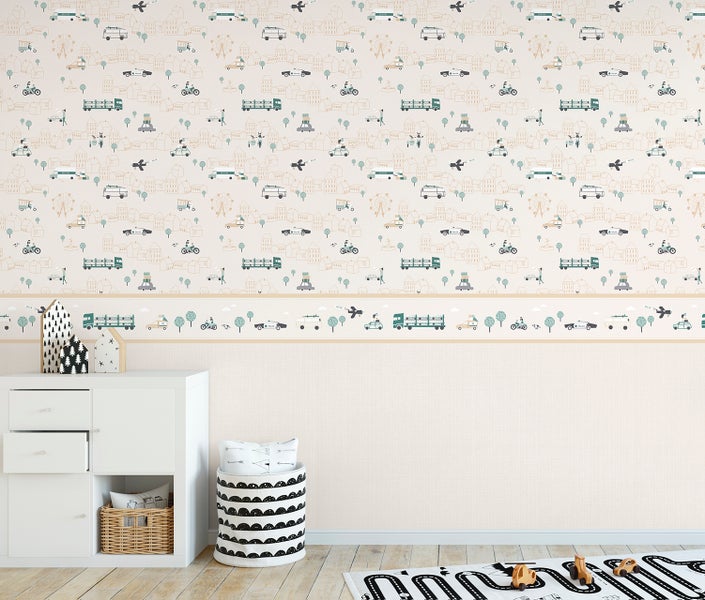Sanders und Sanders Tapete Leinen-Optik Beige - 53 cm x 10 m - 640320