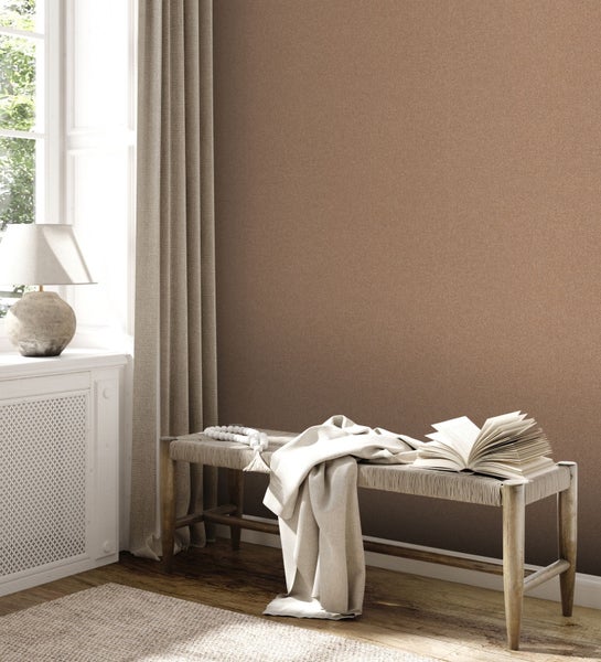 A.S. Création Tapete Uni Braun - 53 cm x 10.05 m - AS-389262