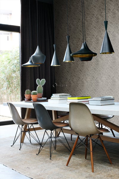 Origin Wallcoverings Tapete Metallplatten Braun - 53 cm x 10.05 m - 337244