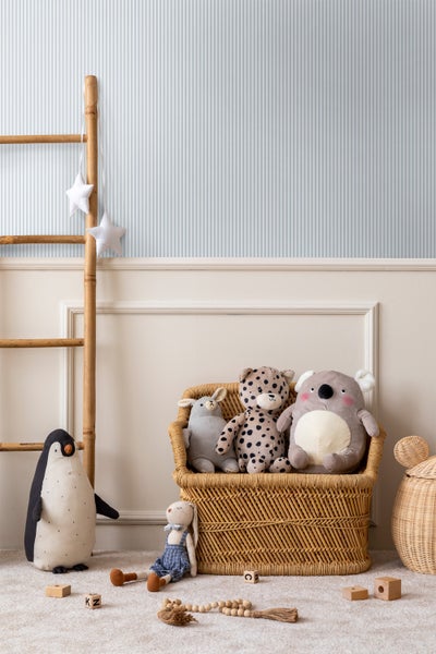 Sanders und Sanders Tapete Streifenmuster Graublau - 50 x 900 cm - 935388