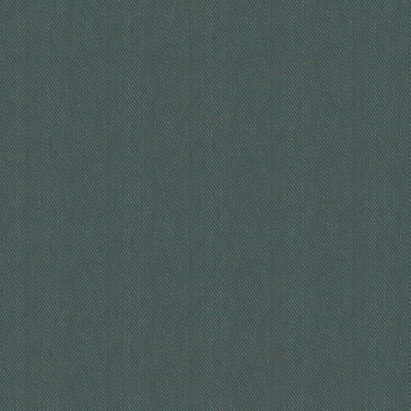 Origin Wallcoverings Tapete Fischgrätmuster Petrolblau - 53 cm x 10.05 m - 347662