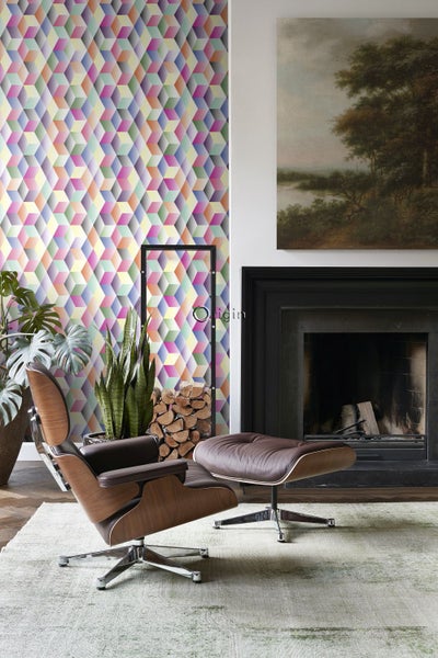 Origin Wallcoverings XXL-Vliestapete grafisches Muster Mehrfarbig - 50 x 900 cm - 357206